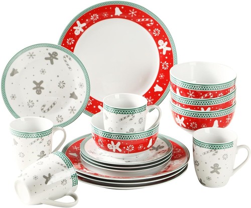 16pc dinner set christmas - 16pc,