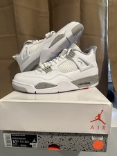 NIKE AIR JORDAN 4 IV RETRO WHITE OREO CEMENT CT8527-100 MEN'S SZ10.5 NEW IN BOX