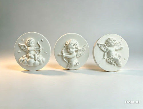 Set round 3d angel - set, 3
