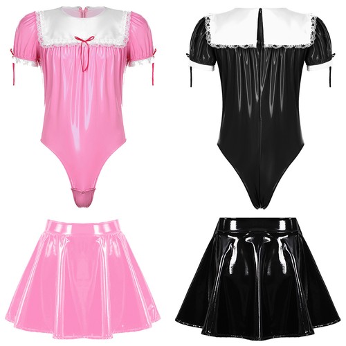 Men wet look pvc leather - pvc,