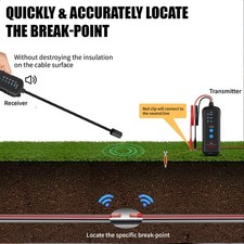 Underground Cable Locator 6.6FT Deep 1640FT Length Wire Tracer Cable Tester With