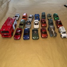 Bb156- 20x Motor Max Diecast Toy Cars & Firetruck lot