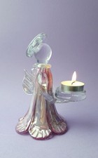 Pink Lustre Glass Angel Tea