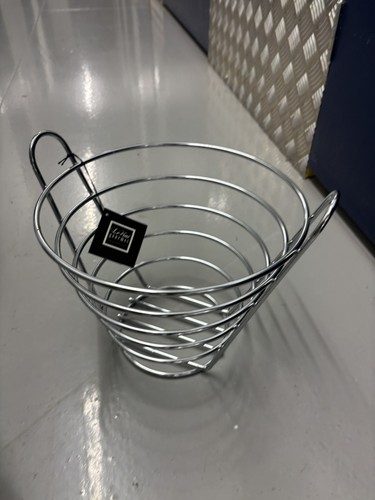 Chrome metal deep - fruit, bowl