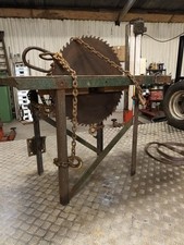 Engine OR Electric Motor Driven Saw Bench. It Was Driven By A Cs Diesel.