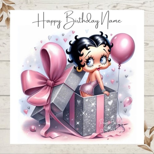 Personalised pretty betty boop - personalised,