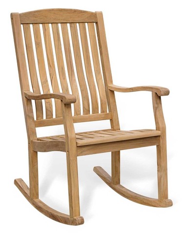 Teak garden rocking chair - teak,