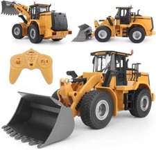 HuiNa 1:16 2.4G Remote Control Front Loader RC Bulldozer Toy 11WD Vehicle Car