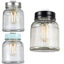 Ceiling Light Shade  Retro Glass Jar Pendant Living Room Lampshade Lighting