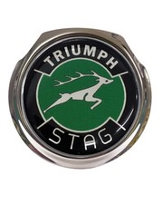 Triumph Stag Green Logo  - Car Grille Badge - FREE FIXINGS