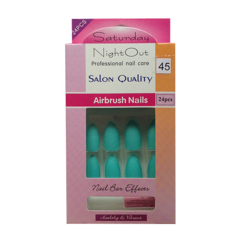 24pc set glue false - 24pc, nails