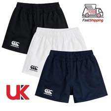 Canterbury Men Professional Rugby Shorts With Poskets Match Gym Training Sports
