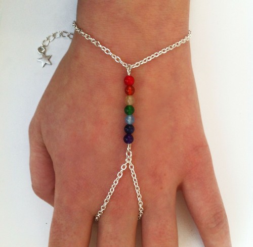 Chakra gemstone slave chain - chakra,