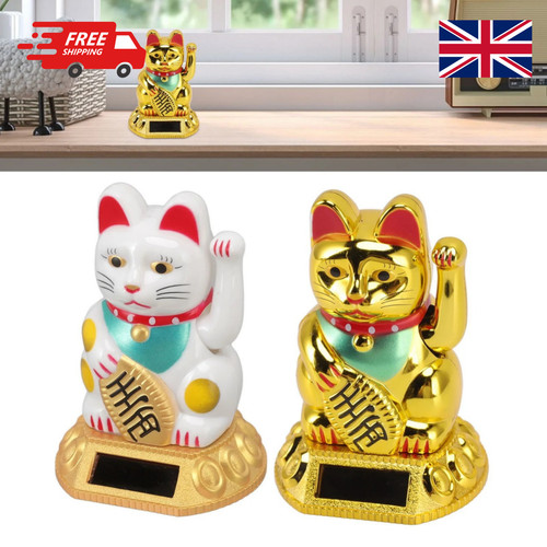 Chinese lucky waving gold cat - gold,