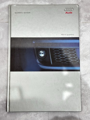 Audi rs6 hard back brochure - audi,
