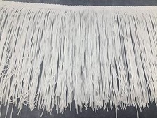 WHITE LONG TASSEL FRINGING