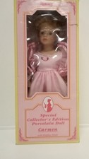 Regency Fine Arts Carmen Porcelain Doll Collector's Edition + Display Stand