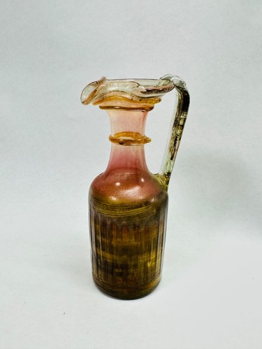 Early roman glass jug ribbed - roman,