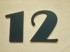 145mm floating Ritz house numbers anthracite grey RAL 7016 stainless steel 304