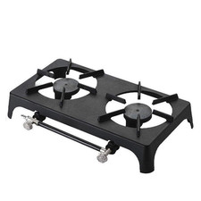 Lifestyle 4kw Double Cast Iron Gas Stove Burner Boiling Ring Outdoor Camping