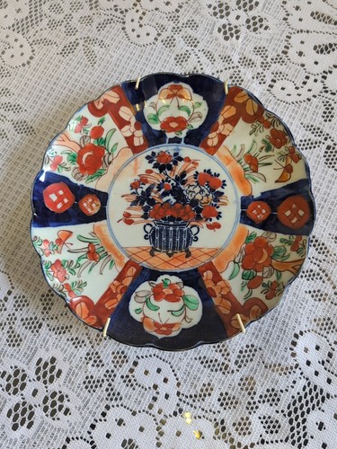 Japanese imari porcelain plate - porcelain,