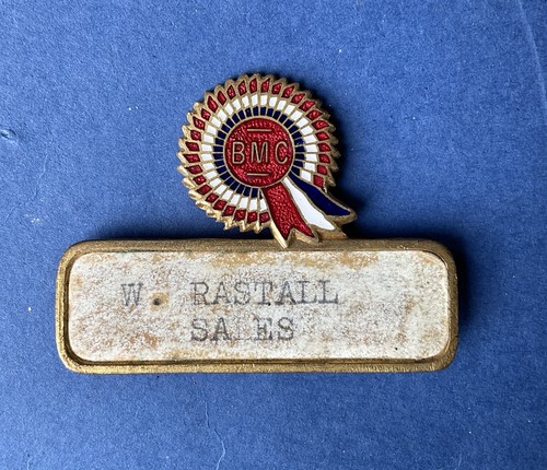 Vintage bmc employee enamel - vintage,