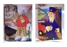 KNITTING PATTERN Alan Dart Postman Pat / Rupert the bear Knitting & Crochet 2009