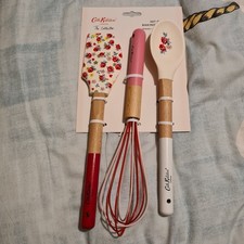 New Cath Kidston The Collector Set Of 3 Baking Utensils Spoon Spatula Whisk
