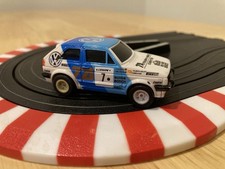 tomy afx aurora VW Golf gti rallye  slot car HO white wheels nice condition
