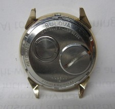 VINTAGE BULOVA 214 ACCUTRON 10K GOLD FILLED WRISTWATCH CASE MR