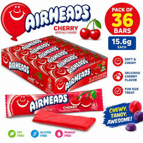 Airheads cherry flavor - cherry, flavor|