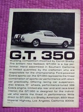 1965 Mustang Cobra  Shelby GT/350 Print Ad