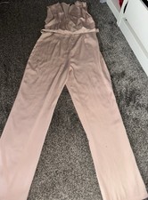 Pale/Light Pink F&F Jumpsuit In Size 12 Few Imperfections
