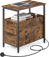 Slim Side Table with Charging