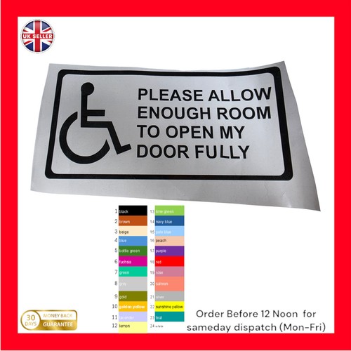Wheelchair access car sticker - access,