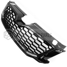 FRONT RADIATOR BUMPER GRILLE HONEYCOMB MESH GLOSS BLACK SKODA OCTAVIA MK3 2013>