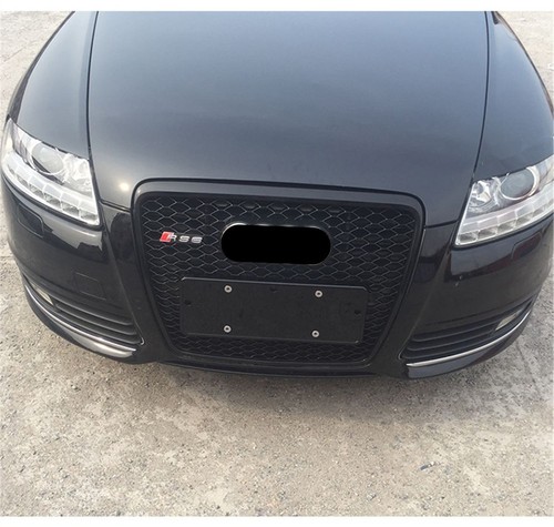 Gloss black front hood - black,
