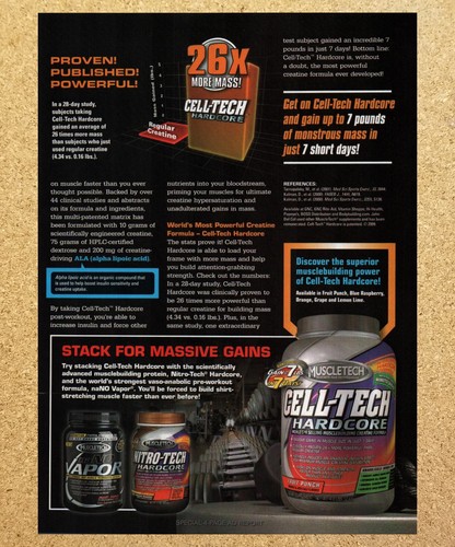 Cell tech hardcore muscletech - tech,