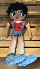 Vintage Extremely Aged Fabric Doll - Needs Repair #JNU171