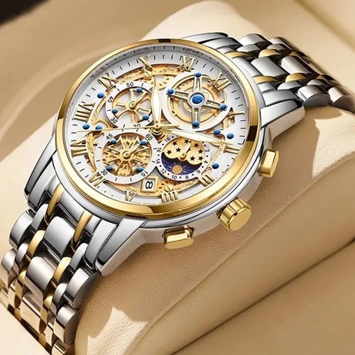 Men chronograph watch - chronograph,