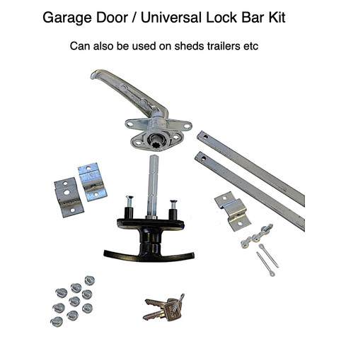 Garage door security lock bar - lock,