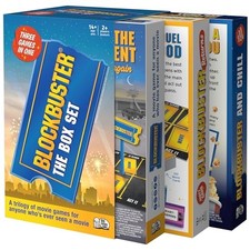 BIG POTATO BLOCKBUSTER TRILOGY PARTY GAME MOVIE BOARD GAME NIGHT - BLUE/YELLOW