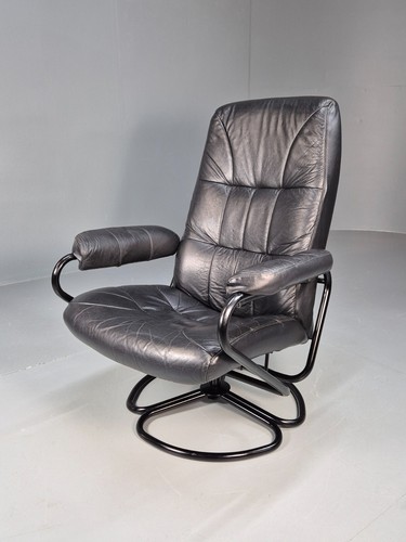 Vintage danish black leather - vintage,