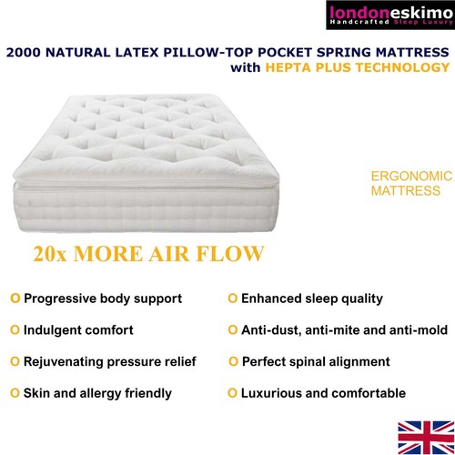 Latex pocket spring mattress - latex,
