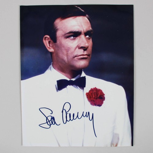 Sean connery signed photo - sean,