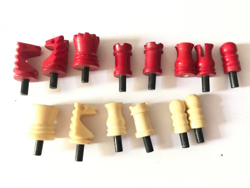 Antique travelling chess set
