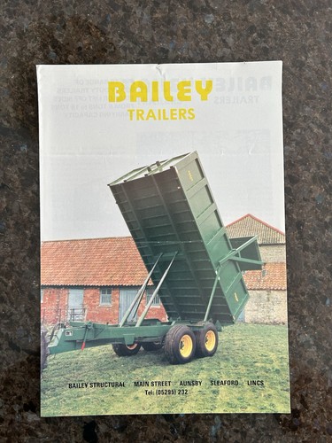 Bailey trailers leaflet - bailey,