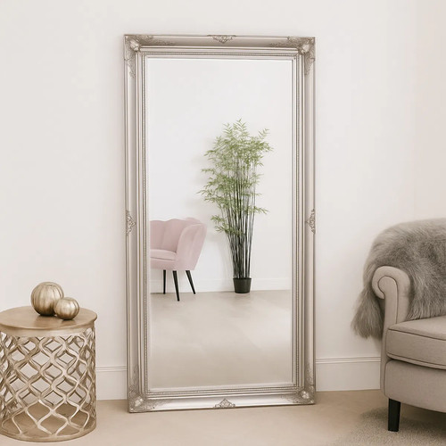 Extra large silver floor wall