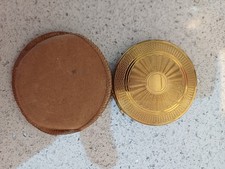 Vintage DARLING compact , Gold