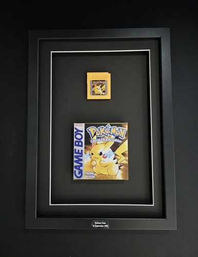 Framed pokemon yellow gameboy - pokemon,